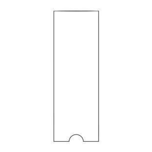 Tasche rettangolari, lato corto aperto 35 x 102 mm 