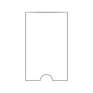 Tasche rettangolari, lato corto aperto 46 x 75 mm 