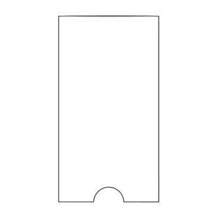Tasche rettangolari, lato corto aperto 55 x 102 mm