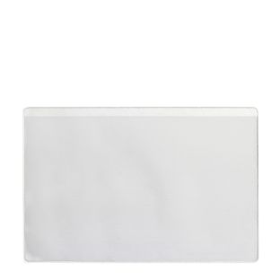 Tasche porta biglietti da visita, autoadesivo, plastica PP 95 x 60 mm  | plastica anteriore accorciata 