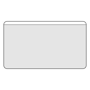 Tasche porta biglietti da visita, autoadesivo, plastica PP null | 105 x 60 mm