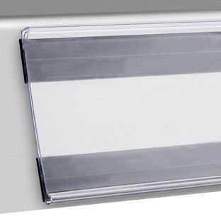 Profilo portaprezzi DBR magnetico, con bordo a C a scatto 64 mm | 1000 mm