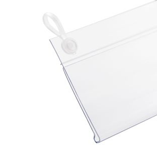 Profilo portaprezzi DBH per cesti e ripiani in filo metallico 110 mm