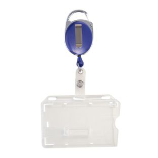 Buste porta badge con yoyo blu  | 1 cursore 
