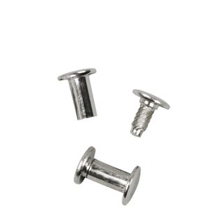 Viti sepolte con testa inseribile a pressione, nichelato 15 mm