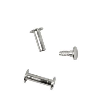 Viti sepolte con testa inseribile a pressione, nichelato 16 mm