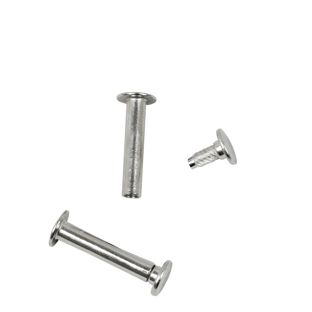 Viti sepolte con testa inseribile a pressione, nichelato 28 mm