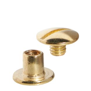 Viti sepolte, ottonato 5 mm | manicotto liscio, vite con scanalatura 