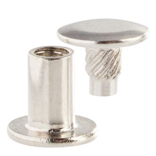 Viti sepolte con testa inseribile a pressione, nichelato 8 mm