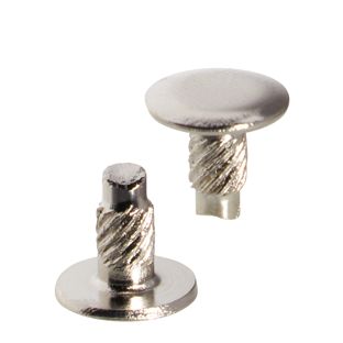 Teste inseribili a pressione per viti sepolte, 6 mm, nichelato 