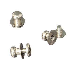 Rivetti a testa sferica con vite, 7 mm, nichelato 
