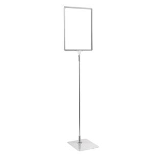 Cornice per poster con piantana telescopica (set) A4 null | null | superficie di base: grigio