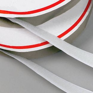 Nastro a strappo autoadesivo, set da nastro maschio + nastro femmina (25 m ciascuno) 30 mm | bianco 