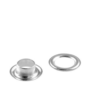 Occhielli per teloni inossidabili, autoperforanti, ottone Occhielli tondi #1 (⌀ 8mm)  | argento 