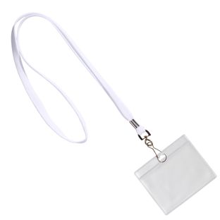 Porta badge da collo formato orizzontale | null | 86 x 54 mm