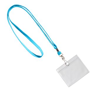 Porta badge da collo formato orizzontale | null | 86 x 54 mm