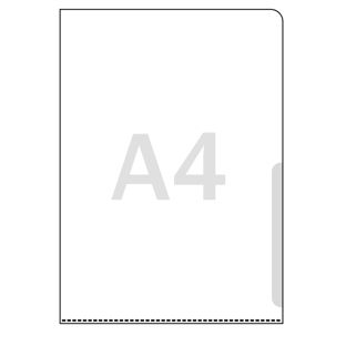 Buste a L per A4, trasparente ruvida  | 150 µm