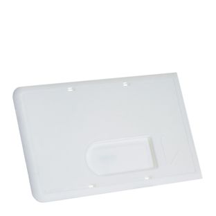 Custodia carta di credito plastica dura con fessura per il pollice bianco  | fessura per il pollice 