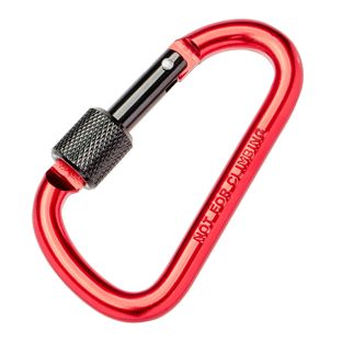 Moschettone a vite, 75 mm rosso 