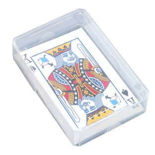 10 pezzi Porta Carte Da Gioco, 9,5x6,5x2,5cm Custodia Carte Da Gioco con Coperchio, Scatola Porta Carte Rettangolare in Plastica Trasparente, Scatola Porta Carte Da Gioco per Carte Di Credito