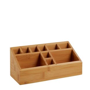 Organizer Scrivania Marrone 4 Cassetti Rebecca Mobili Legno PVC