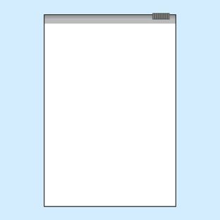 Sacchetti con chiusura a cursore, plastica PE 225 x 310mm | 60 µm