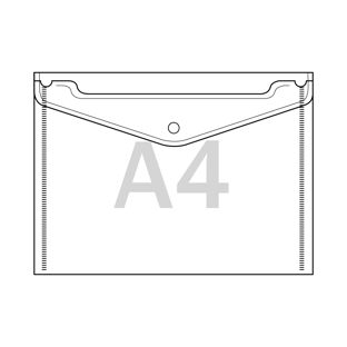 Buste portadocumenti per contenuto A4, plastica PP 180 µm 