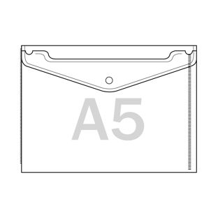 Buste portadocumenti per contenuto A5, plastica PP 180 µm 