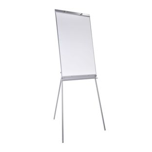 Flipchart con lavagna bianca, treppiede 