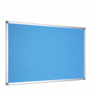 Bacheca in feltro con cornice in alluminio, 60 x 90 cm null