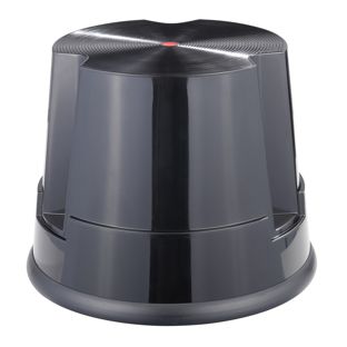 Sgabello con ruote, plastica, 1 gradino 