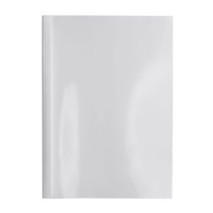 Cartellina a rilegatura termica A4, cartoncino, per un massimo di 15 fogli, bianco  1.5 mm