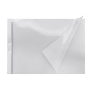 Cartellina a rilegatura termica A4, formato orizzontale, cartoncino, per un massimo di 30 fogli, bianco  3 mm