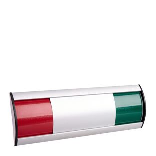 Targa per porta occupato/libero, alluminio, 205 x 68,2 mm 