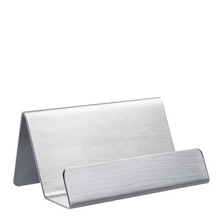 Porta biglietti da visita, acciaio inox 
