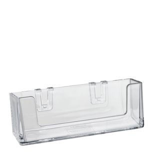 Porta biglietti da visita Clip, 1 scomparto, formato orizzontale, polistirolo, Taymar 