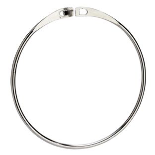 Anelli metallici apribili, 120 mm, nichelati 