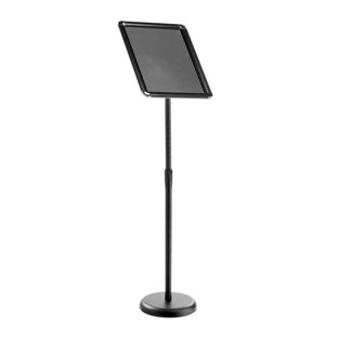 Espositore a leggio ELEVATE A3 di altezza regolabile con cornice a scatto nero 