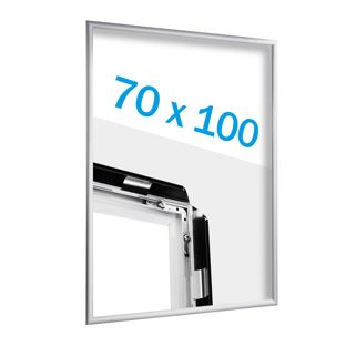Cornice a scatto B1 standard argento  | 25 mm | Ad angolo squadrato 