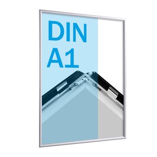 Cornice a scatto, alluminio, A1 argento  | 17 mm | Ad angolo squadrato 