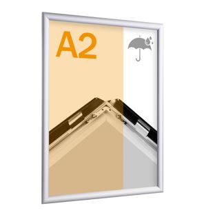 Cornice a scatto, alluminio, A2, impermeabile argento 
