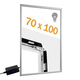 Cornice a scatto LED, alluminio, B1 