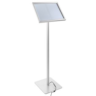 Espositore a leggio LED A3 con cornice a scatto null