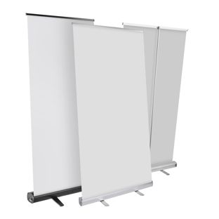 Roll Up Standard, senza stampa, 200 x 85 cm | argento 