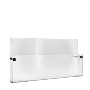 Porta brochure da parete, acrilico, trasparente PTXA 1 x A4