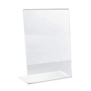 Porta avvisi da banco a L, acrilico A5  | verticale 