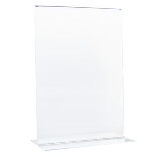 Porta avvisi da banco a T,  acrilico A5  | verticale 