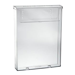 Porta brochure resistente alle intemperie con coperchio, polistirolo, trasparente, Taymar A4 