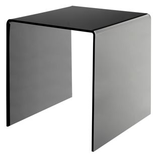 Espositore in acrilico a forma di U, nero 200 x 200 x 200 mm