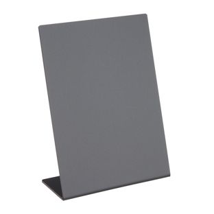 Lavagna da tavolo a L, nera A6 - 105 x 148 mm  | formato verticale 